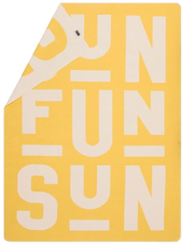David Fussenegger Wohndecke Silvretta 'Fun Sun' 140 x 200 cm Gelb von David Fussenegger