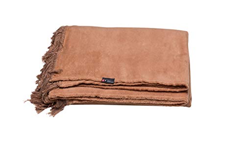 David Fussenegger Wohndecke Vienna 'Uni' mit Fransen 150 x 200 cm Noisette David Fussenegger Wohndecke Vienna 'Uni' mit Fransen 150 x 200 cm Noisette von David Fussenegger