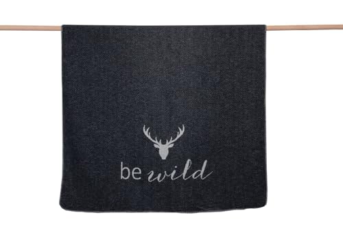 David Fussenegger [W0724] Wohndecke be wild anthrazit, 200x150 cm von David Fussenegger