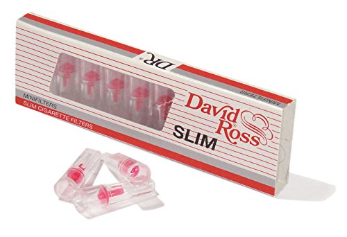 David Ross Zigarettenfilter, 10er Packung, 5 mm Filter für gerollte Zigaretten, Teerfilter, für dünne Zigaretten 5 mm von David Ross