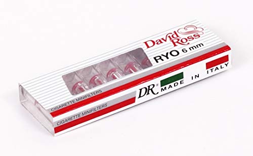 David Ross RYO Minifilter, 6 mm Durchmesser, bis zu 60% Schadstoffreduktion 4 Packungen (40 Filter) von David Ross