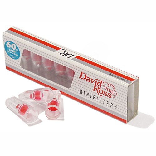 David Ross minifilters 8 mm für Regular Size Zigaretten ? 4 Packungen von 10 minifilters je. von David Ross