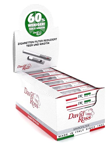 David Ross Regular Zigarettenfilteraufsatz 8mm 36 Schachteln à 10 Filteraufsätze von David Ross