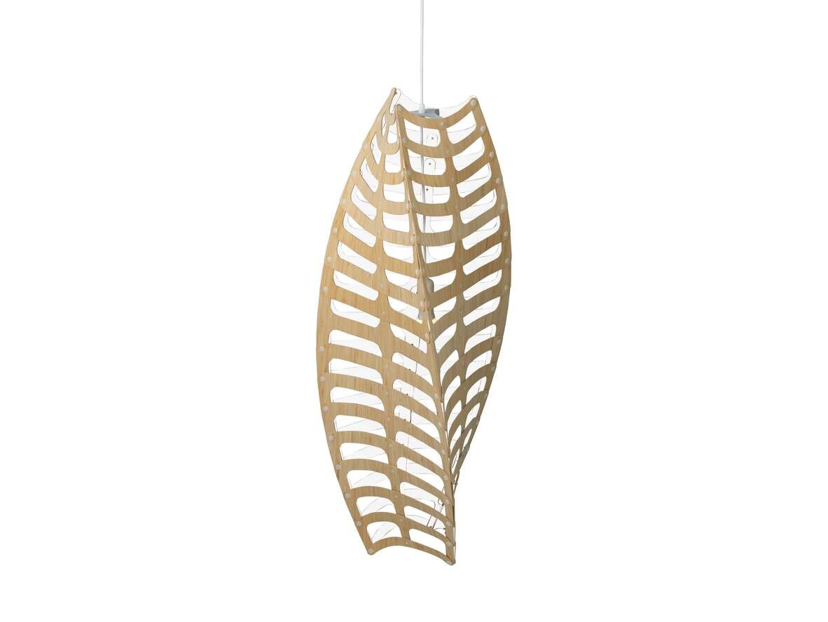 David Trubridge ltd - Toru Pendelleuchte Ø110 1 Side White David Trubridge von David Trubridge