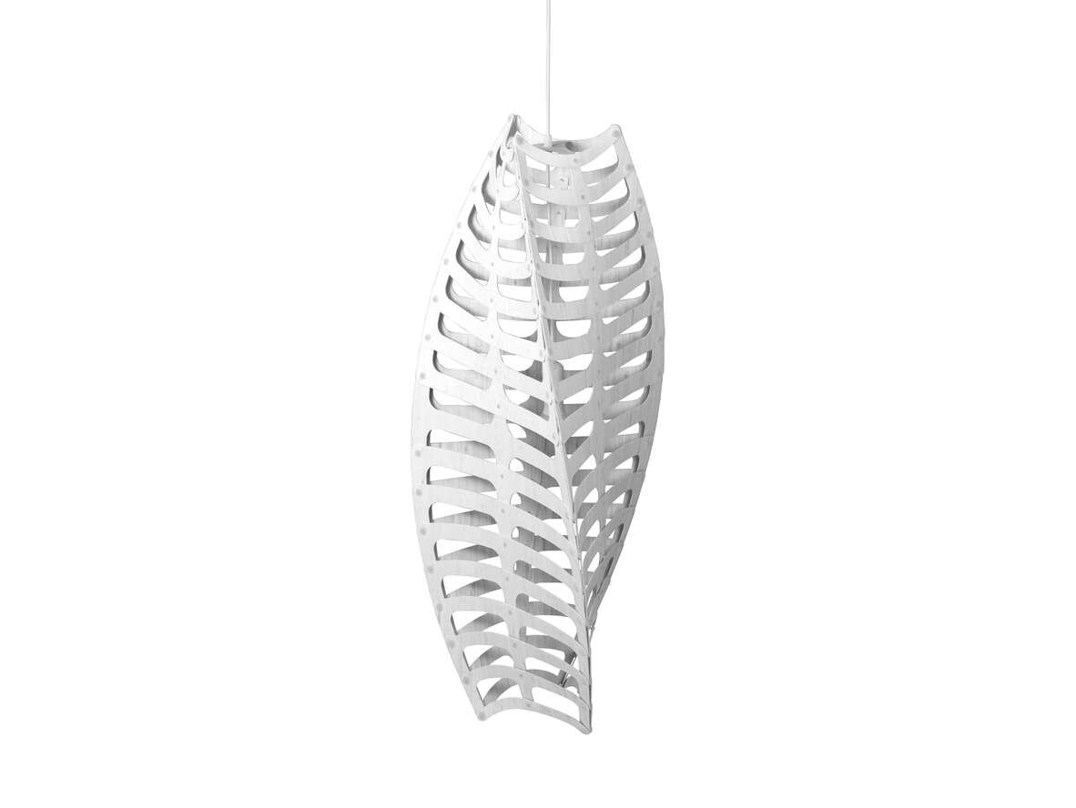 David Trubridge ltd - Toru Pendelleuchte Ø110 2 Sides White David Trubridge von David Trubridge