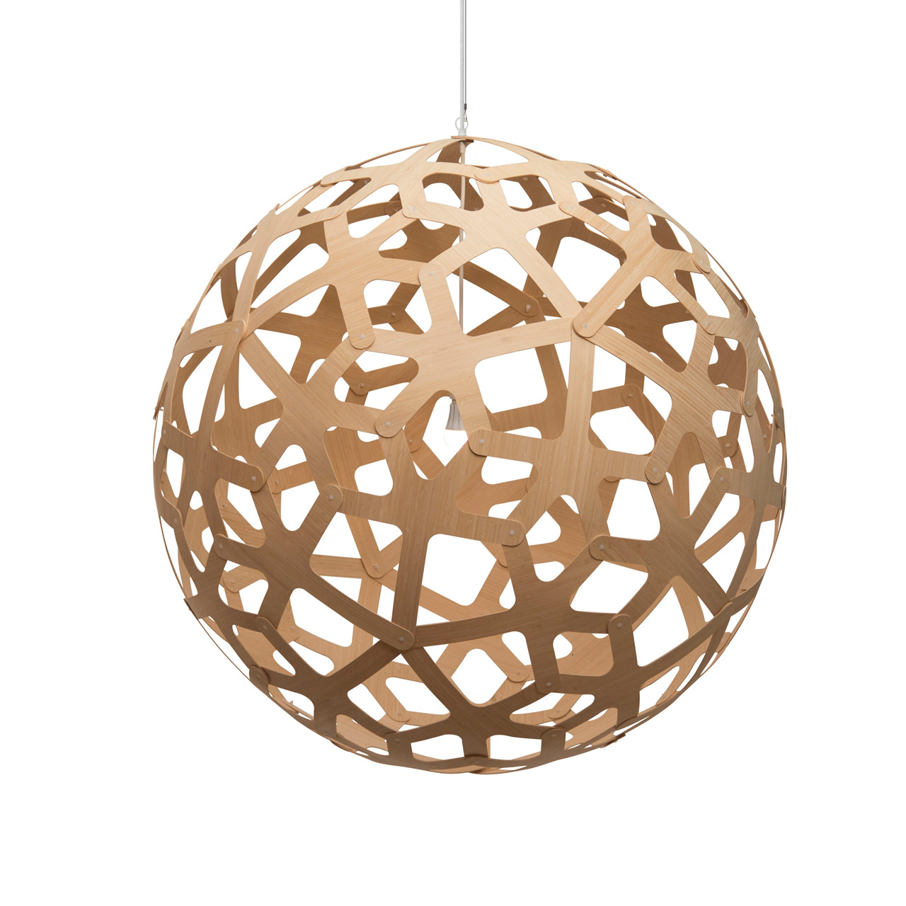 David Trubridge - Coral Pendelleuchte Ø100 Bamboo von David Trubridge