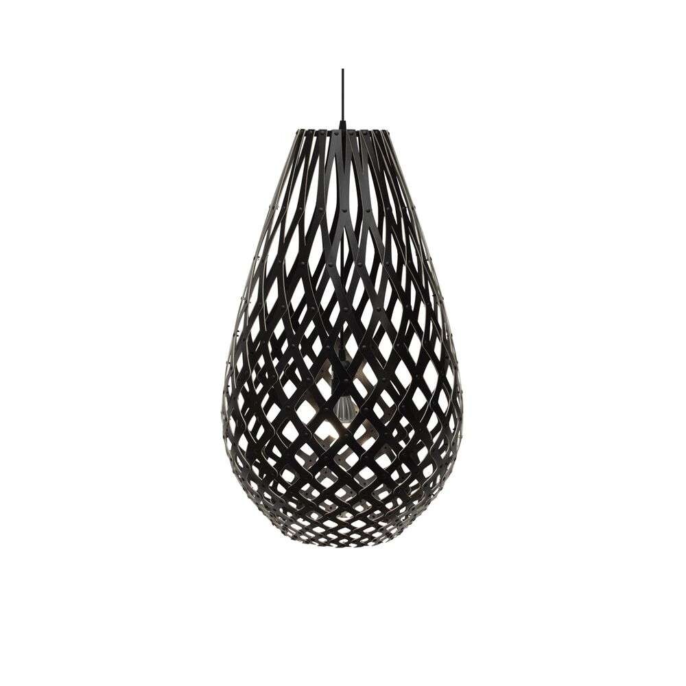 David Trubridge - Koura Pendelleuchte H100 Schwarz 2 Seiten von David Trubridge