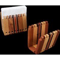 Verstellbarer Serviettenhalter Aus Hartholz Mit Nut - Und Federverbindung von DavidLevyCreations