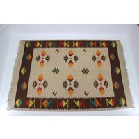 1960Er Jahre Großer Midcentury Kelim Teppich von Davintdesign