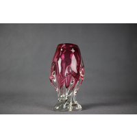 Boho Kunst Glasvase Von Josef Hospodka, Tschechoslowakei, 1960Er Jahre von Davintdesign