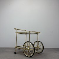 Mid-Century Messing Servierwagen, 1970Er Jahre, Deutschland von Davintdesign
