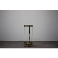 Mid-Century Messing & Rauchglas Teetisch, 1970Er Jahre, Deutschland Mid-Century Messing & Rauchglas Teetisch, 1970Er Jahre, Deutschland von Davintdesign