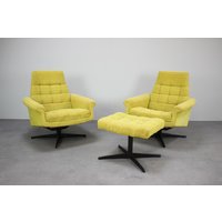 Mid-Century Paar Sessel Tabouret Von Morávek Und Munzar, 1968Er Jahre, Czsk Mid-Century Paar Sessel Tabouret Von Morávek Und Munzar, 1968Er Jahre, Czsk von Davintdesign