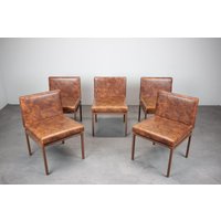 Set Von 5 Midcentury Stühlen Kroměříž, 1950, Tschechien von Davintdesign