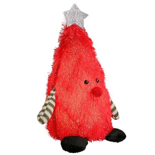Davivian Beleuchtete Stehende Weihnachts Puppen,Weiche Beleuchtete Weihnachts Puppen Figuren Tischdekoration | Tischdekoration Für Zuhause Büro Schule Fest Partyschmuck von Davivian