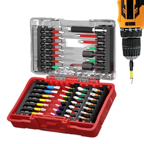 Davivian Bit Driver Set,42-Teiliges Schraubendreher-Set Mit Bitsatz | Verlängerungsadapter Stecknuss Präzisionswerkzeuge Magnetisch Mit Regenbogenhülsen Für Kfz Metallbearbeitung Elektronik Davivian Bit Driver Set,42-Teiliges Schraubendreher-Set Mit Bitsatz | Verlängerungsadapter Stecknuss Präzisionswerkzeuge Magnetisch Mit Regenbogenhülsen Für Kfz Metallbearbeitung Elektronik von Davivian