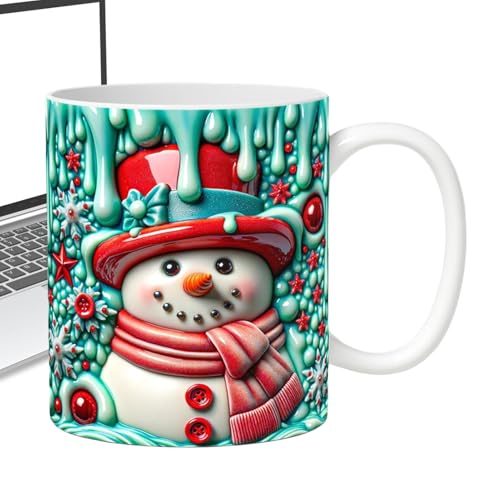 Davivian Christmas Cups, Keramik Weihnachtskaffeetassen, 3D Design 350ml Mit Griff Trinkgefäß Für Frauen Mädchen Festtag Geburtstag Küche Urlaub Davivian Christmas Cups, Keramik Weihnachtskaffeetassen, 3D Design 350ml Mit Griff Trinkgefäß Für Frauen Mädchen Festtag Geburtstag Küche Urlaub von Davivian