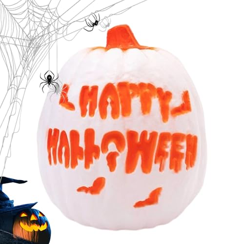 Davivian Halloween Kürbislichter, Batteriebetriebene Kürbis Lampe Mit Gruseligen Sound, Deko Lampe für Herbstfest Wohnzimmer Feiertagstisch Rasen Garten von Davivian