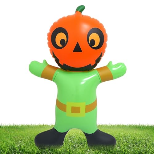 Davivian Halloween Luftballons Außendekoration | Aufblasbare Grusel Deko PVC Kürbisfigur - Halloween Deko Für Innenbereich Garten Hof Laden Terrasse Wohnzimmer von Davivian