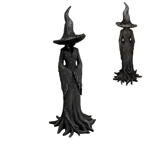 Davivian Halloween Tisch Deko Figur,Dunkle Tischhexen Figur | Detailliertes Schreibtisch Deko Für Erwachsene Jugendliche Kinder von Davivian
