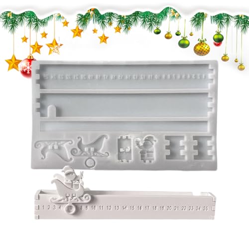 Davivian Holiday Countdown Kalender Form | Festive Silikonformen Für Weihnachtsschmuck - Einfache Entformung Bastelbedarf Backen Seife Gips Kerze Kunst Klasse Schule Davivian Holiday Countdown Kalender Form | Festive Silikonformen Für Weihnachtsschmuck - Einfache Entformung Bastelbedarf Backen Seife Gips Kerze Kunst Klasse Schule von Davivian