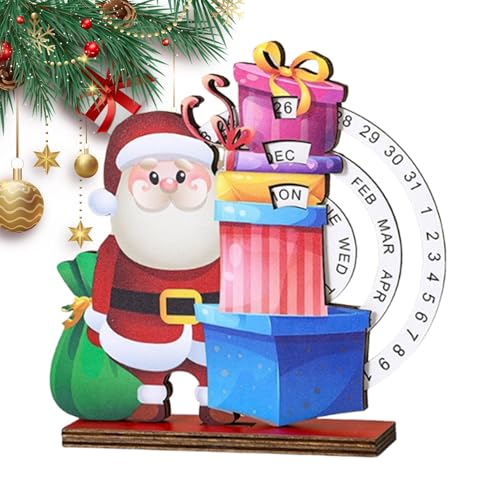 Davivian Holz Schreibtisch Kalender,Manueller Drehblock Adventskalender - Deko Für Zuhause Klassenzimmer Schule Hotel Wohnheim Wohnung Davivian Holz Schreibtisch Kalender,Manueller Drehblock Adventskalender - Deko Für Zuhause Klassenzimmer Schule Hotel Wohnheim Wohnung von Davivian