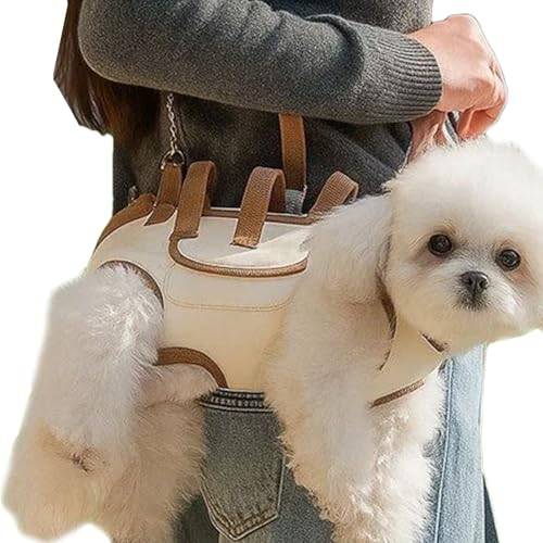 Davivian Hund Rucksack | Katzentransport Mit Snacktasche,Tragbarer Haustiertragebeutel Verstellbarer Ausflugsbeutel Für Outdoor Spaziergang Wandern Reisen Camping Beruhigend Täglicher von Davivian