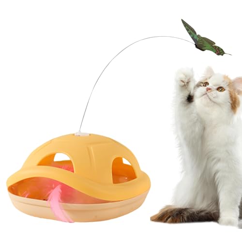 Davivian Interaktives Katzenspielzeug | Anregendes Katzenspielzeug - Selbstbewegende Angel Mit Schmetterling, Interaktives Spielzeug Für Bewegung Und Unterhaltung Gegen Langeweile Davivian Interaktives Katzenspielzeug | Anregendes Katzenspielzeug - Selbstbewegende Angel Mit Schmetterling, Interaktives Spielzeug Für Bewegung Und Unterhaltung Gegen Langeweile von Davivian