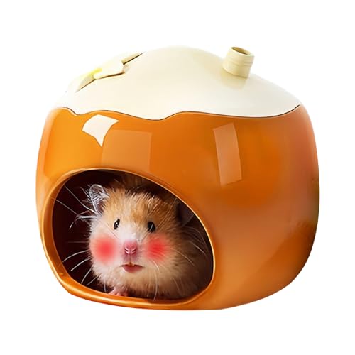 Davivian Keramik Hamsterhaus - Hamsterhaus Kühles Bett | Fruchtform Kleintierbehausungen Verstecknest Für Lemminge Chinchilla Igel Und Rennmäuse von Davivian