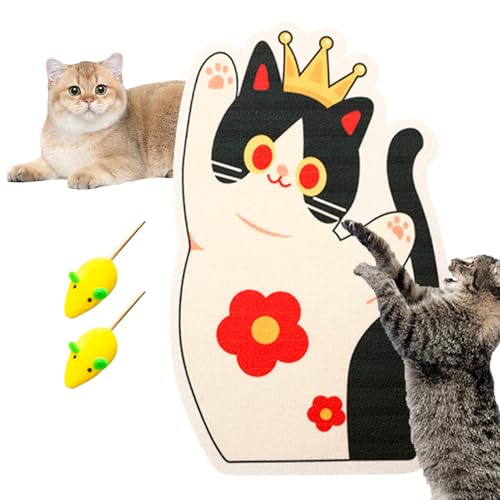 Davivian Kratzbrett Für Katzen - Selbstklebende Kratzmatte Mit Interaktiven Spielzeug - Möbelschutz Wandschutz Bei Langeweile Spielzeug Für Drinnen Katzenkratzbrett Davivian Kratzbrett Für Katzen - Selbstklebende Kratzmatte Mit Interaktiven Spielzeug - Möbelschutz Wandschutz Bei Langeweile Spielzeug Für Drinnen Katzenkratzbrett von Davivian