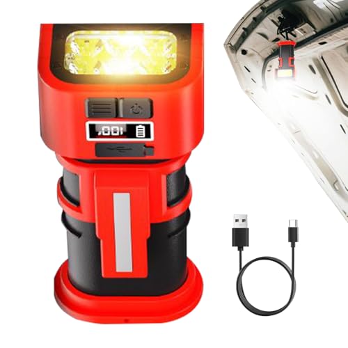 Davivian LED Wiederaufladbare Arbeitsleuchte 180 Grad Schwenkbar - Tragbare Lampe Mit Type-C Aufladung Doppelhaken Magnet Und Digitaldisplay | Mit Doppelhaken Type-C Magnet Digitaldisplay Für Auto Davivian LED Wiederaufladbare Arbeitsleuchte 180 Grad Schwenkbar - Tragbare Lampe Mit Type-C Aufladung Doppelhaken Magnet Und Digitaldisplay | Mit Doppelhaken Type-C Magnet Digitaldisplay Für Auto von Davivian