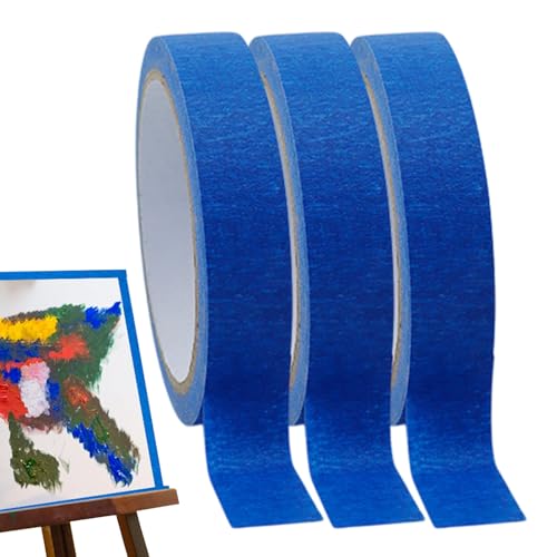 Davivian Malerkrepp | 3 Rollen x 20 Meter Blaues Künstlerband,Abnehmbares Hilfsmittel für Wand Leiste Decke Möbel Auto Kunstprojekte Heimwerker Davivian Malerkrepp | 3 Rollen x 20 Meter Blaues Künstlerband,Abnehmbares Hilfsmittel für Wand Leiste Decke Möbel Auto Kunstprojekte Heimwerker von Davivian