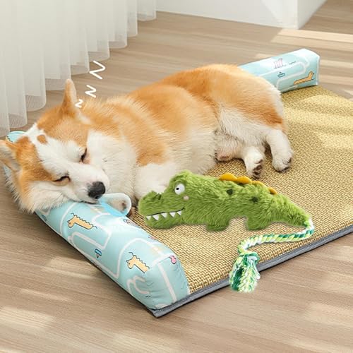 Davivian Plüsch Hundespielzeug,Hundespielzeug Mit Quietschfunktion Und Krokodil Design | Weiches Realistisches Kaumaterial Zahnhilfe Interaktives Training Für Zuhause Garten Park Davivian Plüsch Hundespielzeug,Hundespielzeug Mit Quietschfunktion Und Krokodil Design | Weiches Realistisches Kaumaterial Zahnhilfe Interaktives Training Für Zuhause Garten Park von Davivian