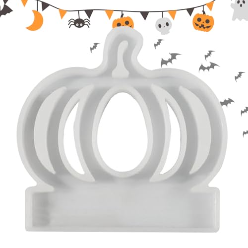 Davivian Teelicht Halter Form | Kürbis Kerzenhalter Gussform | Kleine Halloween Silikonform Für Harz Gips Zement Beton Herbst Kunsthandwerk von Davivian
