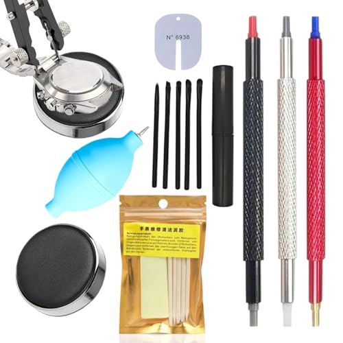 Davivian Uhren Werkzeug Set | Reinigungsset Für Armbanduhren - Kompaktes Präzisions-Reparaturset Für Taschenuhren Und Armbanduhren Mit Zubehör Davivian Uhren Werkzeug Set | Reinigungsset Für Armbanduhren - Kompaktes Präzisions-Reparaturset Für Taschenuhren Und Armbanduhren Mit Zubehör von Davivian