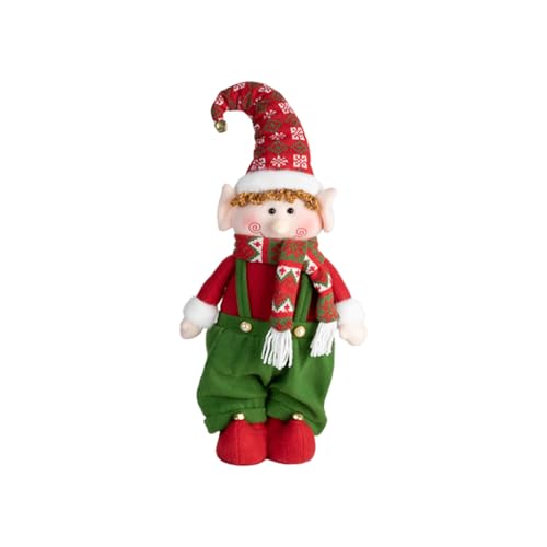 Davivian Weihnachts Figuren Innenbereich - Weihnachts-Puppe Ausziehbare Spielzeugfiguren - Niedliche Ausziehbare Stehende Spielzeuge für Schreibtisch, Kamin, Wohnzimmer, Schlafzimmer, Zuhause, Party, von Davivian