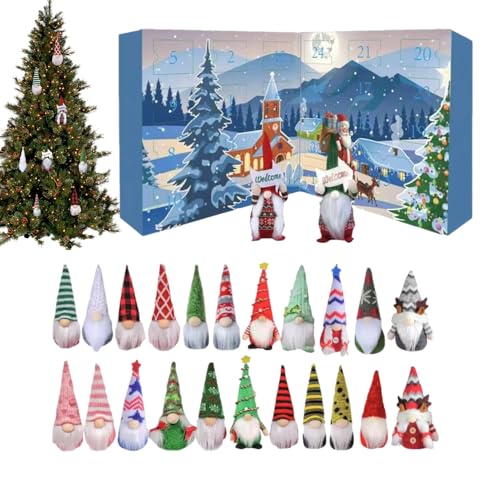 Davivian Weihnachtskalender Mit Zwerge Figuren | Adventskalender 2025 Sammelfiguren Für Kinder - Festliche Deko Schreibtischschmuck Geschenk Für Familie von Davivian