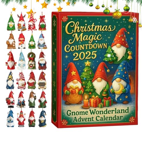 Davivian Wichtel Adventskalender - 2025 Gnom 24 Tage Kalender Figuren Deko,Wohnkultur für Feiertagsammler Dezember Teenager Familie Tisch Auto Fensterbank Party Frauen Kränze Davivian Wichtel Adventskalender - 2025 Gnom 24 Tage Kalender Figuren Deko,Wohnkultur für Feiertagsammler Dezember Teenager Familie Tisch Auto Fensterbank Party Frauen Kränze von Davivian