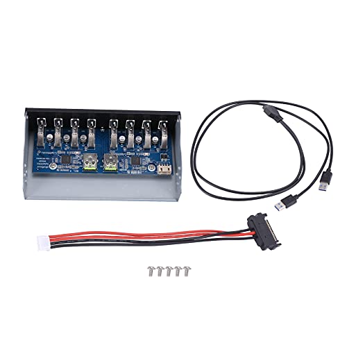 Dawafit 19 Poliger USB 3.0-Hub mit 8 AnschlüSsen 5,25 CD ROM Laufwerk Schacht CD ROM Vorderseite für Computer GehäUse von Dawafit