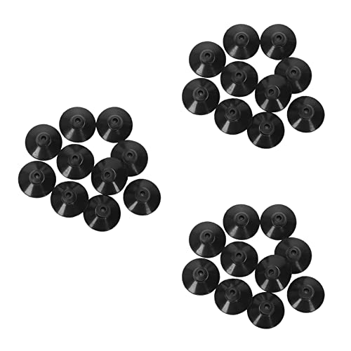 Dawafit 30 x Schwarz Gummi 27mm Saugnapf Clip Saugnapf für Aquarium Pumpe von Dawafit