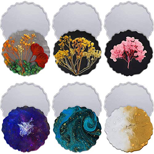 Dawafit 6 StüCk Harz Untersetzer Form GroßE Silikon Geode Form UnregelmäßIge Wellen Form Form Tray Form Untersetzer Guss Form Dawafit 6 StüCk Harz Untersetzer Form GroßE Silikon Geode Form UnregelmäßIge Wellen Form Form Tray Form Untersetzer Guss Form von Dawafit