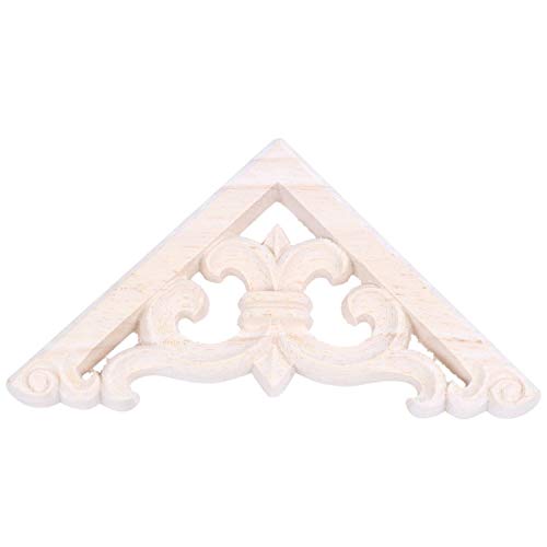 Dawafit 8 x 8Cm Geschnitzt Ecke Onlay Applique Decor MöBel Unbemalt von Dawafit