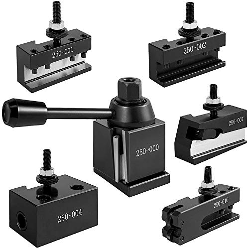 Dawafit Dreh Werkzeug Halter, Werkzeug Satz für Metall Dreh Maschinen Werkzeug Halter für 1/2 Dreh Werkzeuge Wechseln, 250-000 Mini Dreh Werkzeug Halter von Dawafit