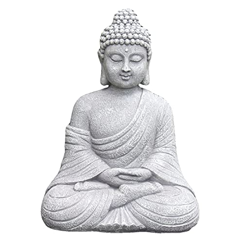 Dawafit Vintage Garten Buddha Statue Indoor Outdoor Garten Buddhismus Figur Skulptur Home Decor Ornament von Dawafit