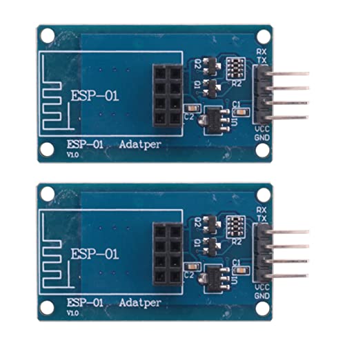 Daweglop 2 x ESP8266 Serial Wi-Fi Wireless ESP-01 Adapter Modul 3,3V 5V kompatibel für von Daweglop