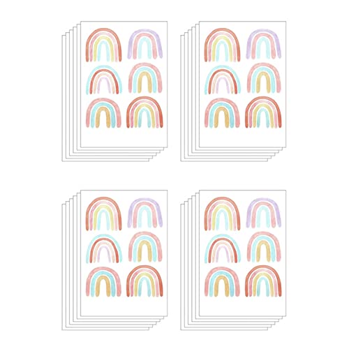 Daweglop Regenbogen-Schlafzimmer-Dekoration für Mädchen, Regenbogenwand, Kinderzimmer, Schlafzimmer, Dekorationen, 144 Stück von Daweglop