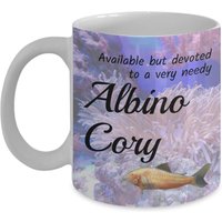 Albino Cory Kaffeetasse | Corydoras Wels Becher, Bottom Feeder, Aquarium Fischbesitzer, 11Oz Oder 15Oz Teetasse von DawnDesignz2023