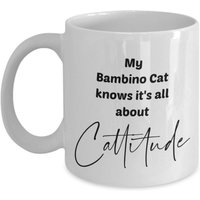 Bambino Katze Kaffeebecher, Mit Haltung, Für Katzenbesitzer, Lustige Haustier Becher, Katzenliebhaber, Tier 11Un Oder 15Oz Teetasse von DawnDesignz2023