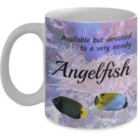 Kaiserfisch Kaffeetasse - Für Fisch Hobbyisten, Geschenk Für Aquarium Fischbesitzer Neuheit 11 Unzen 15 Keramiktasse von DawnDesignz2023