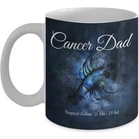 Krebs Dad Kaffeebecher, Vatertagsgeschenk, Sternzeichen Becher, Cancer Dads Geburtstagsbecher, Horoskop-Tasse, Astrologie-Kaffeebecher von DawnDesignz2023
